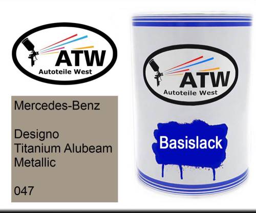 Mercedes-Benz, Designo Titanium Alubeam Metallic, 047: 500ml Lackdose, von ATW Autoteile West.